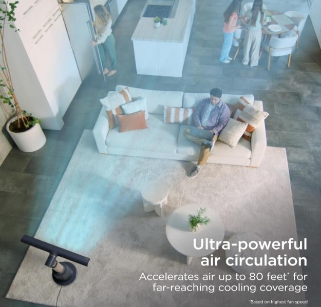 SmartWave™ – Ultra-Powerful Bladeless Tower Fan