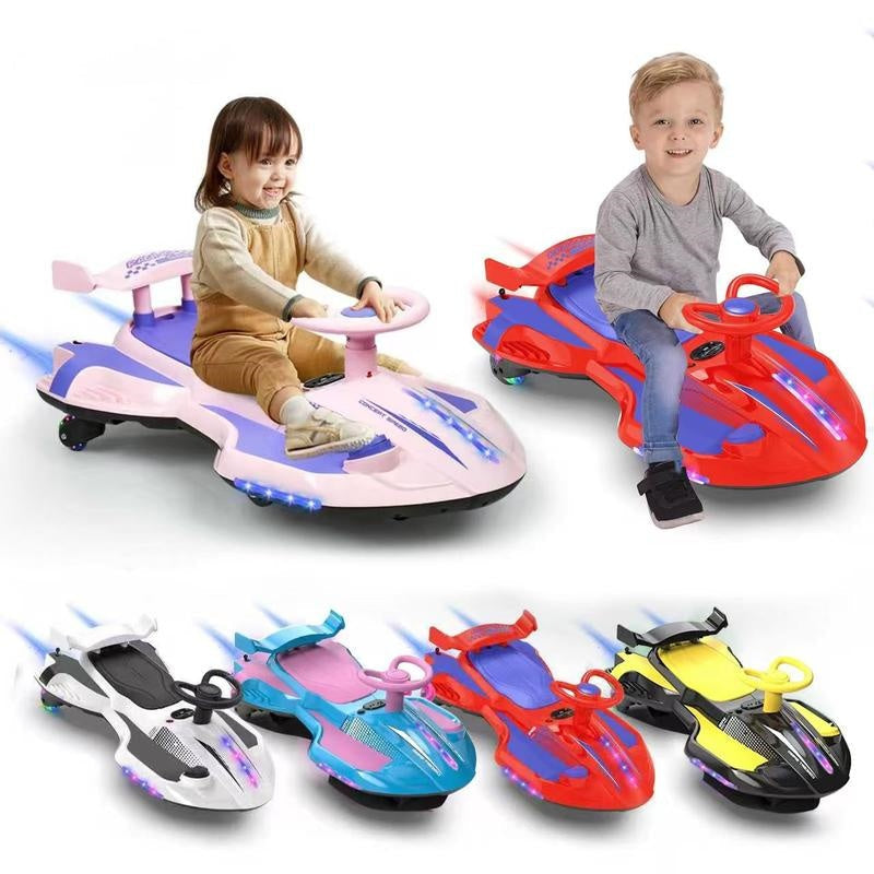 DriftRide 2-in-1 Electric Wiggle Car