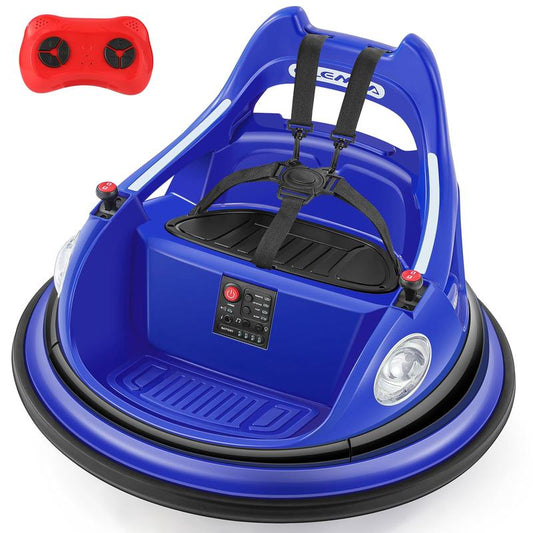 12V Kids Bumper Car – 360° Spin, Remote, Lights