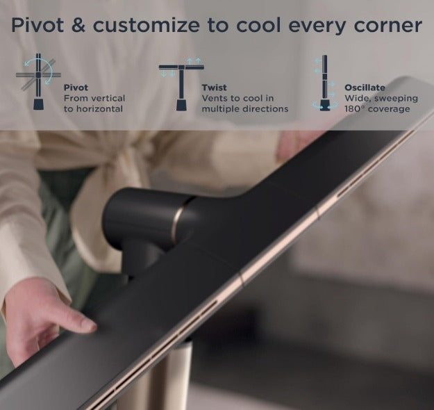 SmartWave™ – Ultra-Powerful Bladeless Tower Fan