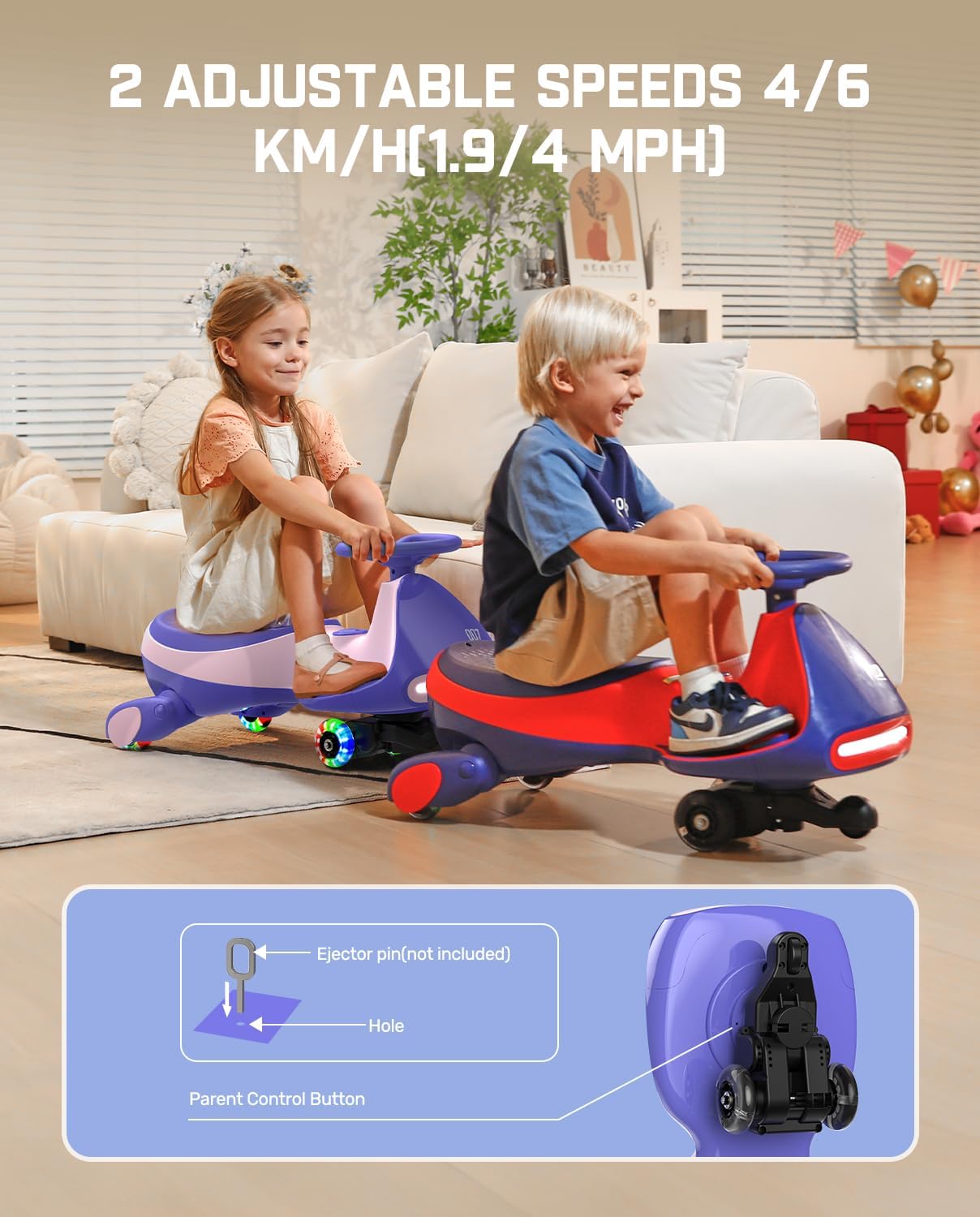 DiscoDrift - Electric Wiggle Car for Kids